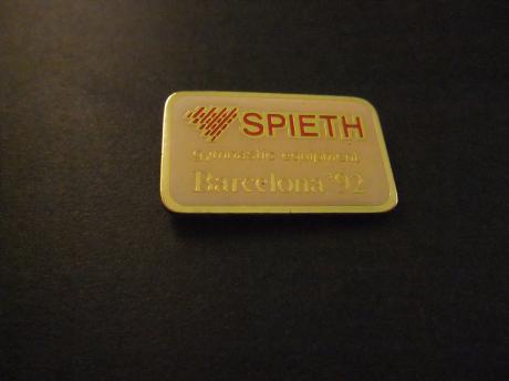 Splieth gymnastic equipment ( leverancier van turntoestellen )Olympische Spelen Barcelona 1992